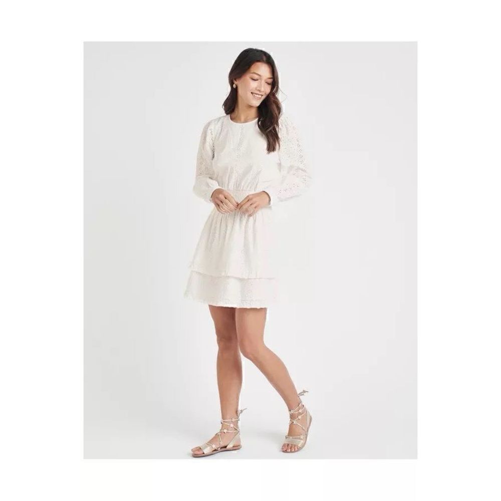Splendid X Cella Jane Eyelet Coquette Boho Mini Dress